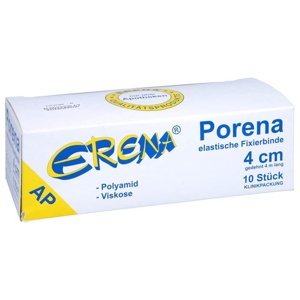 PORENA elast.Mullbinde 4 cm weiß o.Cello Produktbild