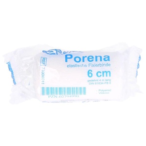PORENA elast.Mullbinde 6 cm weiß m.Cello Produktbild