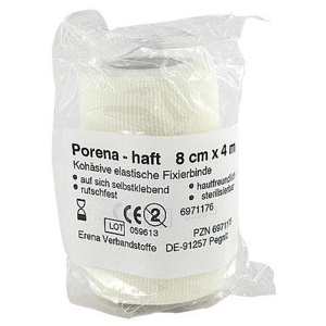 PORENA Haft Binde 8 cmx4 m 1 St Binden Produktbild