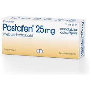 Postafen, tablett 25 mg 10 st produkt bild