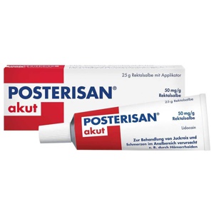 POSTERISAN akut 50 mg/g Rektalsalbe Produktbild