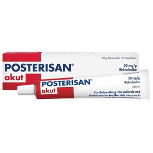 POSTERISAN akut 50 mg/g Rektalsalbe Produktbild