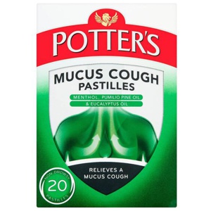 Potters mucus cough pastilles product image