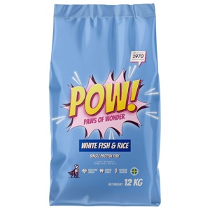 POW! Dog Adult White Fish & Rice (12 kg) produkt bild
