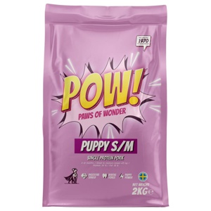 POW! Dog Puppy Small/Medium Pork (2 kg) produkt bild