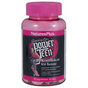 Power Teen tjej 60 tuggtabletter produkt bild