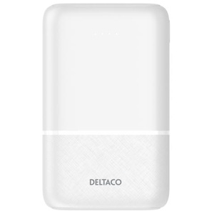Powerbank 10 000 mAh med 2x USB-A och 1x USB-C Vit produkt bild