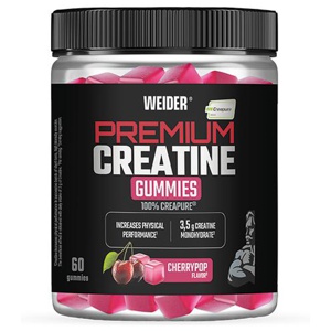 Premium PureCreatine gummie 60 gummies Cherrypop produkt bild