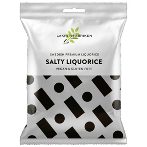 Lakritsfabriken Premium White Salty Liquorice 100 g produkt bild