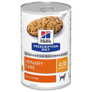 Prescription Diet c/d Multicare Urinary Care Våtfoder med Kyckling Hundfoder - 12 x 370 g produkt bild