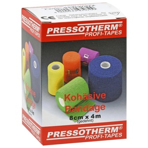 Pressotherm Kohäsive Bandage 8cmx4m schwarz, 1 St Binden Produktbild