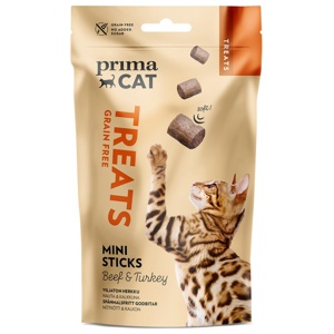 PrimaCat Softy Grain Free Mini Sticks Beef Turkey & Salmon 50 g produkt bild