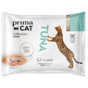 PrimaCat Tuna in Soup (4 x 40 gram) produkt bild