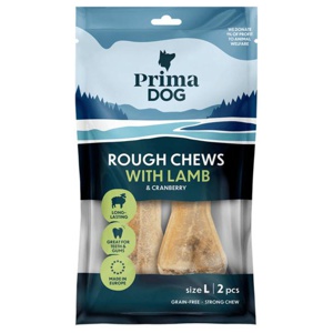 PrimaDog Rough Chews Lamm & Tranbär 13,5 cm 140 g produkt bild