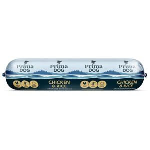 PrimaDog Sausage Chicken & Rice 800 g produkt bild