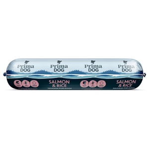 PrimaDog Sausage Salmon & Rice 800 g produkt bild