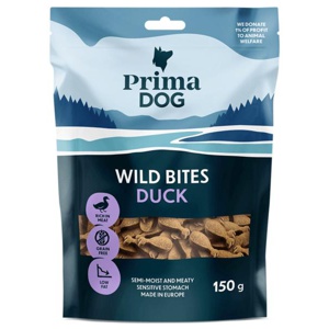 PrimaDog Wild Bites Anka 150 g produkt bild