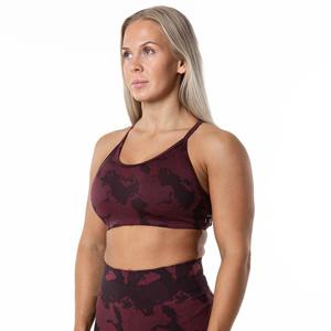 Prime Sömlös Camo Träningstopp Röd produkt bild
