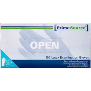 PrimeSource latex handsker u/pudder (l) produktbillede