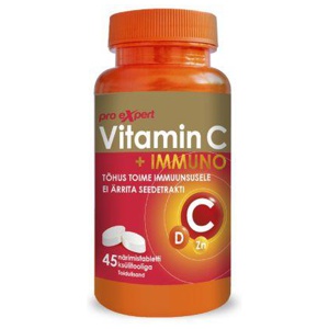 Pro Expert Vitamiin C + Immuno närimistbl N45 toote pilt