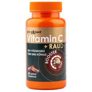Pro Expert Vitamiin C+Raud booster kapslid N60 toote pilt