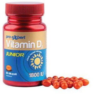 Pro Expert Vitamiin D3 1800IU Junior õlikapslid N60 toote pilt