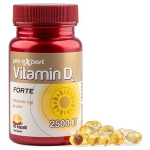 Pro Expert Vitamiin D3 2500IU Forte õlikapslid N90 toote pilt