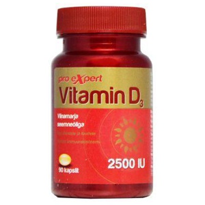 Pro Expert Vitamiin D3 2500IU õlikapslid N90 toote pilt