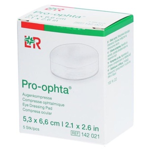 PRO-OPHTA Augenkompressen 5,3x6,6 cm unsteril Produktbild