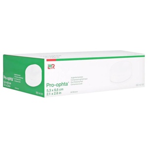 PRO-OPHTA Augenkompressen 5,3x6,6 cm unsteril Produktbild