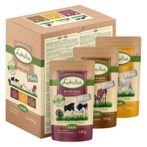 Probierpaket Lukullus Naturkost Adult Mini Getreidefrei 6 x 150 g Produktbild