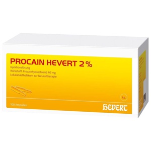 PROCAIN Hevert 2% Injektionslösung Ampullen Produktbild