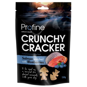 Crunchy Cracker Salmon Blueberries Hundgodis 150g produkt bild