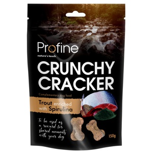 Crunchy Cracker Trout Spirulina Hundgodis 150g produkt bild