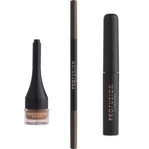 Profusion Cosmetics Ultimate Brow Sculpt Kit Dark Brown 4ml Eyebrow Gel 0.07g Pencil 1.8g Pomade produkt bild