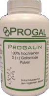 PROGALIN 100% hochreines D+ Galactose Pulver 250 g Pulver Produktbild