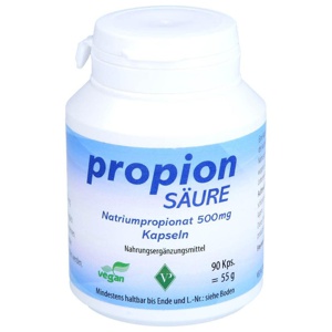 PROPIONSÄURE 500 mg vegan Kapseln Produktbild
