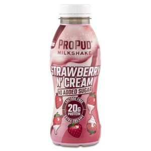 ProPud Protein Milkshake Strawberry n Cream 330 ml produktbillede