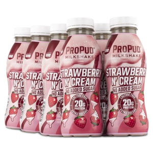 ProPud Protein Milkshake Strawberry n Cream 8-pak produktbillede