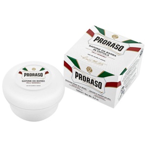 Proraso Sensitive Skin rakkräm/insåpa i skål 150 ml produkt bild
