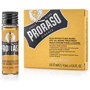 Proraso Warm Beard Oil Wood & Spice - 4x17 ml produktbillede
