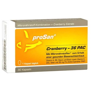 PROSAN Cranberry 36 PAC Kapseln 30 St Kapseln Produktbild