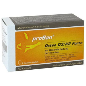 Prosan Osteo D3 / K2 Forte Kapseln, 60 St Kapseln Produktbild