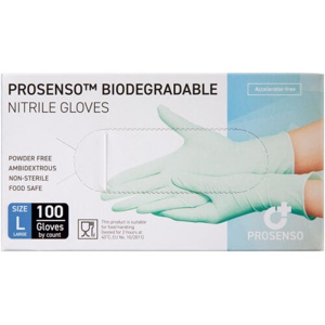 Prosenso Bionedbrydelig Nitrilhandske Large produktbillede