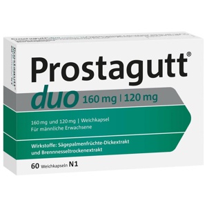Prostagutt duo 160 mg/120 mg Weichkapseln Produktbild