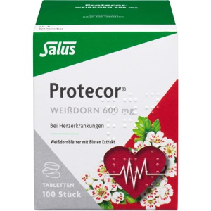 PROTECOR Weißdorn 600 mg Filmtabletten Produktbild