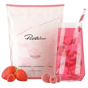Protein.com Kollagen Jordgubb & Hallon 150 g produkt bild