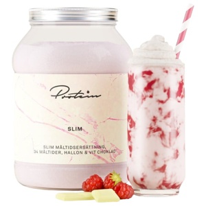 Protein.se Slim Måltidsersättning Hallon & Vit Choklad 1200 g produkt bild