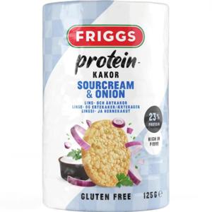 Friggs Proteinkakor Sourcream & Onion 125 g produkt bild