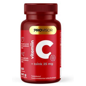 Provisor Vitamiin C + Tsink 25mg N60 toote pilt